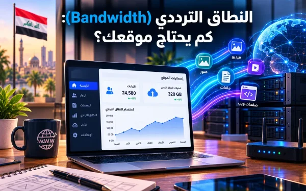 النطاق الترددي (Bandwidth): كم يحتاج موقعك؟ احسبه قبل اختيار الخطة 2026 - مرام هوست